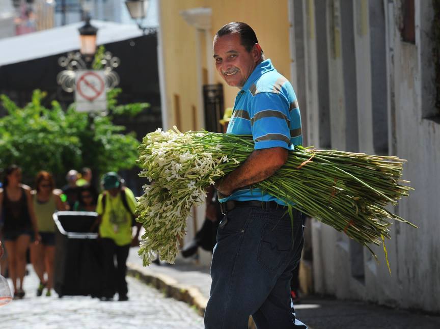 El vendedor de azucenas del Viejo San Juan (Ricardo Alcaraz/Diálogo)