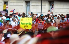 Una vista parcial de la manifestación (Ricardo Alcaraz_Diálogo)