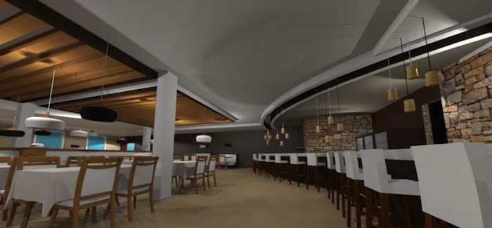 Diseno Interior para Restaurante Modelo 3D