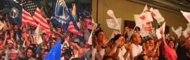Este texto de opinión analiza cómo el bipartidismo en Puerto Rico afecta a los candidatos independientes y a los partidos minoritarios durante el proceso electoral. (Fotos suministradas / Fotomontaje por Kiara Candelaria Nieves)