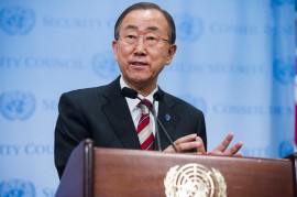 El Secretario General de la Organización de las Naciones Unidas (ONU),Ban Ki-moon (Suministrada)