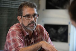 Martín García, profesor y artista gráfico. (Ricardo Alcaraz/ Diálogo)
