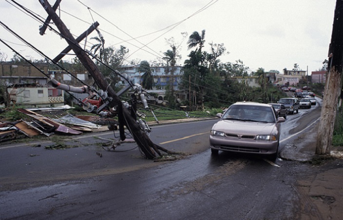 En la imagen, vemos parte del daño que la diosa taína Guabancex dejó en Borinquen tras el embiste del huracán Georges, en 1998. (Ricardo Alcaraz Díaz / Diálogo)