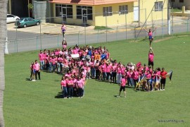 UPR Aguadilla se une a la marcha contra el cáncer de seno. (Suministrada)