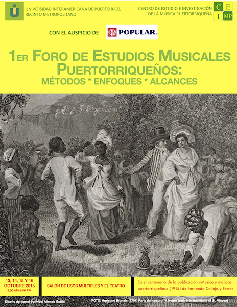 Promoción del 1er Foro de música puertorriqueña. (Suministrada)