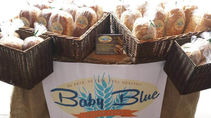 Mesa de presentación de Baby Blue Bread. (Suministrada)