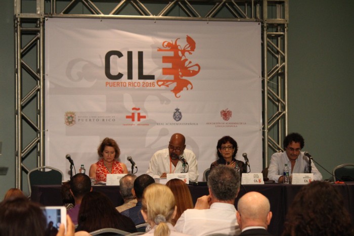 De izquierda a derecha: Aurea Soto Mayor, Alexis Diaz Pimienta, Olvido Garcia Valdes y Fabio Morabito. (Deborah A. Rodriguez/ Dialogo UPR)