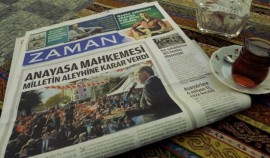 Primera plana del diario Zaman tras ser intervenido. En la foto el presidente Recep Tayyip Erdoğan. (Suministrada)