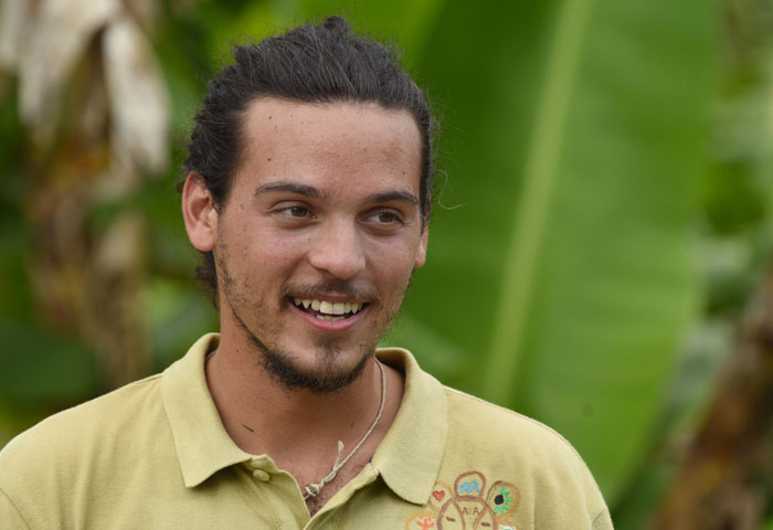 Iván Vallés, estudiante agroecologista del RUM. (Ricardo Alcaraz / Diálogo)