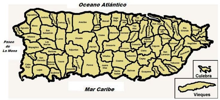 Mapa de Puerto Rico. (Suministrada)