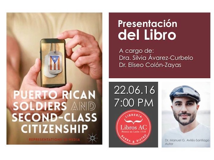 Flyer de la presentación de Puerto Rican Soldiers and Second-Class Citizenship: Representations in Media. (Suministrada)