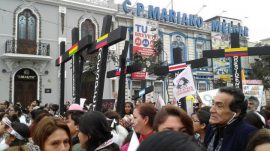 Marcha: “Ni Una Menos”, en Lima.