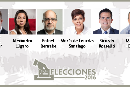 Candidatos a la gobernación en la elecciones 2016