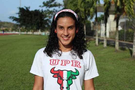 Angeline Figueroa, atleta de la UPR Cayey. (Osvaldo Cortés/ Diálogo)