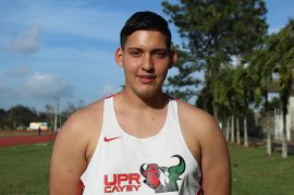 Alejandro Rivera, atleta UPR Cayey. (Osvaldo Cortés/ Diálogo)