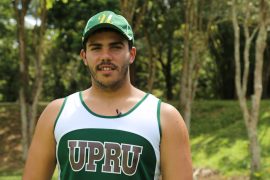atleta de UPR Utuado. (Viviana Tirado/ Diálogo)