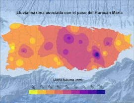 Mapa LLuvia Maria Ciencia PR